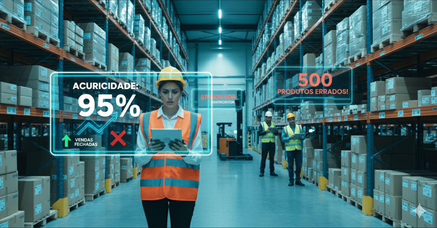 Por que 95% de acuracidade no estoque pode estar drenando seu lucro (e você nem percebe)